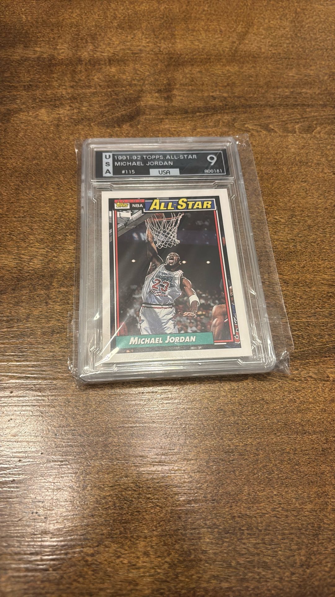 Chicago Bulls Michael Jordan All-Star Mint 9 1992 Topps