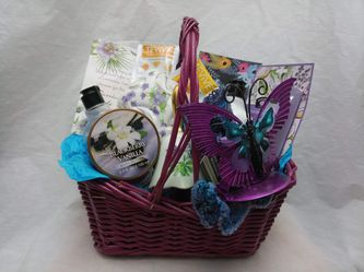 MOTHER'S DAY PURPLE BUTTERFLY BASKET
