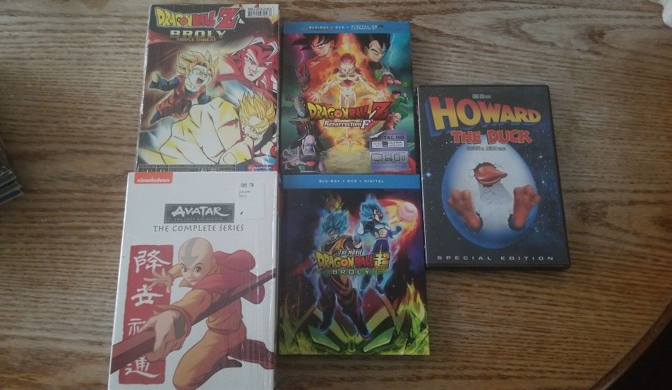 Anime blue ray and DVD