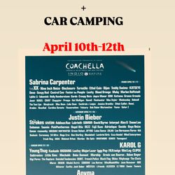 COACHELLA WEEKEND 1 GA + CAR CAMPING