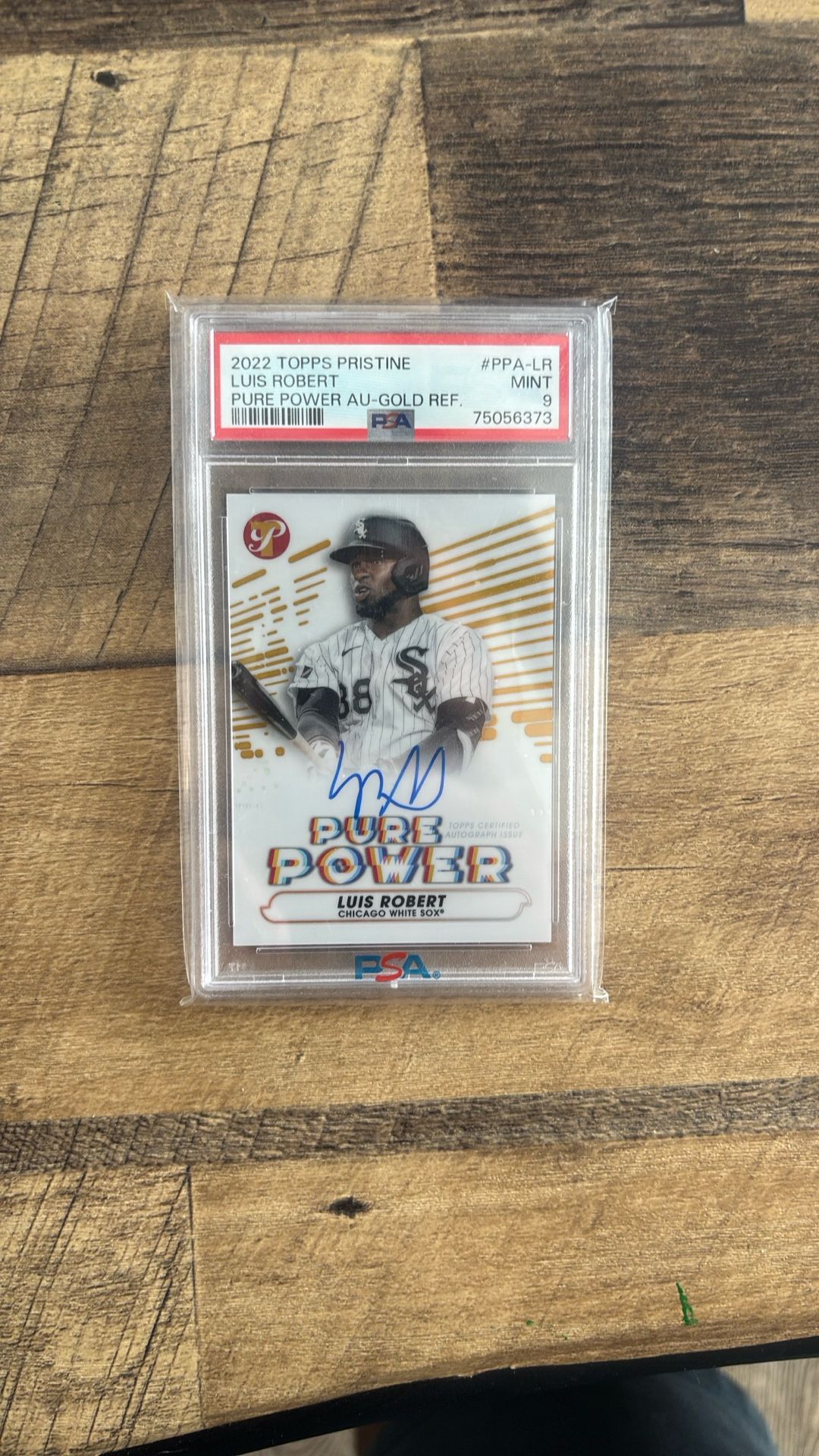2022 Topps Pristine Luis Robert Auto Gold /50 Psa 9