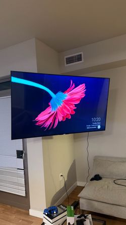 Sony 65” Large Flat Screen Smart TV Wall Mounted