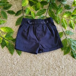 Baby Boy Navy Blue Shorts (6-9 Months)