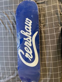 Nipsey hussle “Crenshaw Marathon “skateboard deck blue and white