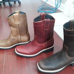 Botas de Piel De México Cómodas Para Trabajar 
