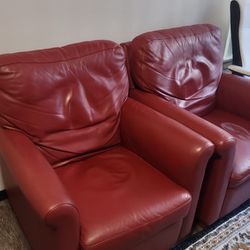Leather Sleeper couch