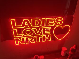 Red Neon Led Sign Ladies Love