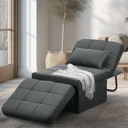 Folding Sofa Bed, Convertible Ottoman Chair Chaise Sofa Bed 4 in 1 Multi-Function Modern Couch Bed