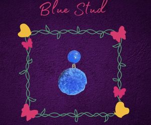 Mirabel Blue Stud Earrings