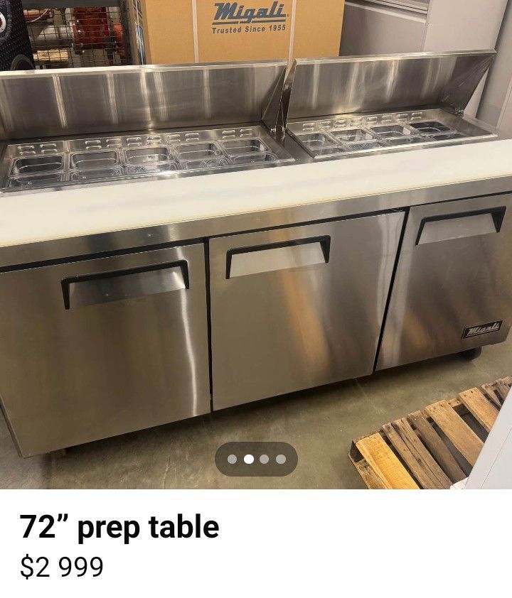 72 Prep Table