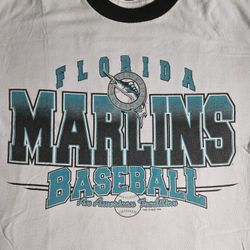 Used Florida Marlins Vintage T-shirt. Size Medium