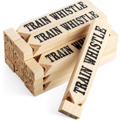 Wooden Train Whistles (Pack Of 12)