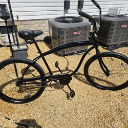 630 Black On Black Beach Cruiser Large Frame Excellent Condition 