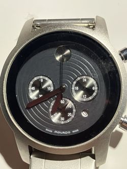 Movado Bold Chronograph Silver with Black Face