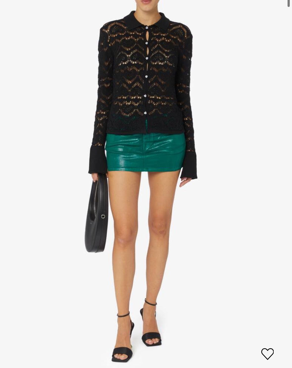 Vivienne Westwood Metallic Green Punky Mini Skirt/26