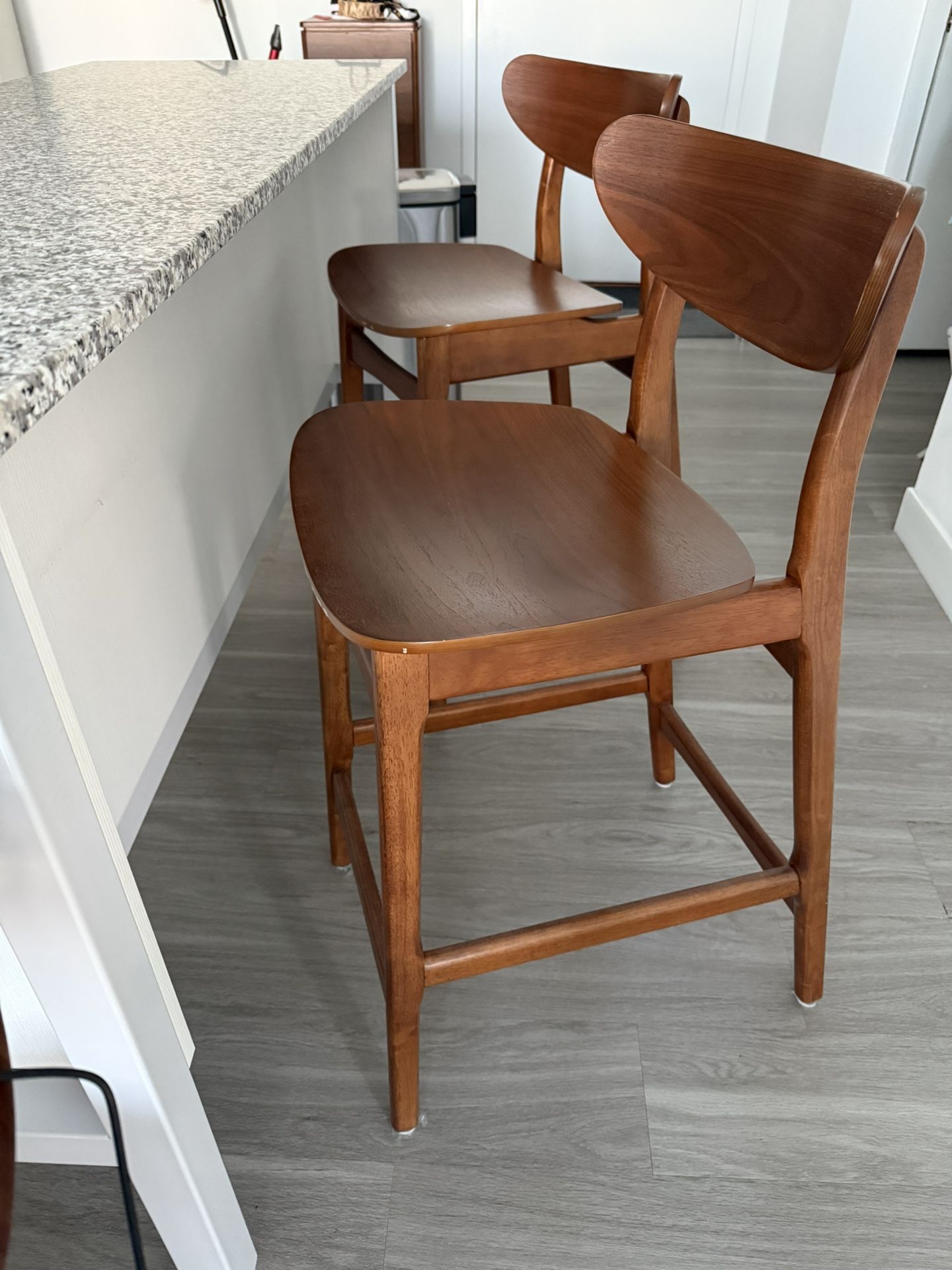 2 x West Elm Classic Café Counter Stools