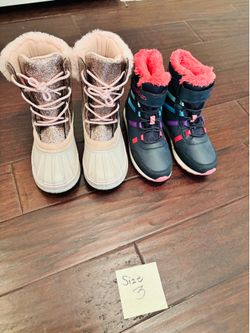 Big Girls’ Winter Boots Size 3