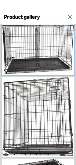 Dog kennel in lake new condition 43x28.5x 30. Black one door entry