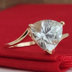 ❤️10k Size 9.5 Precious Solid Yellow Gold Aquamarine Gemstone Ring!/ Anillo de Oro con 1 Aguamarina! 👌🎁Post Tags: 10k 14k
