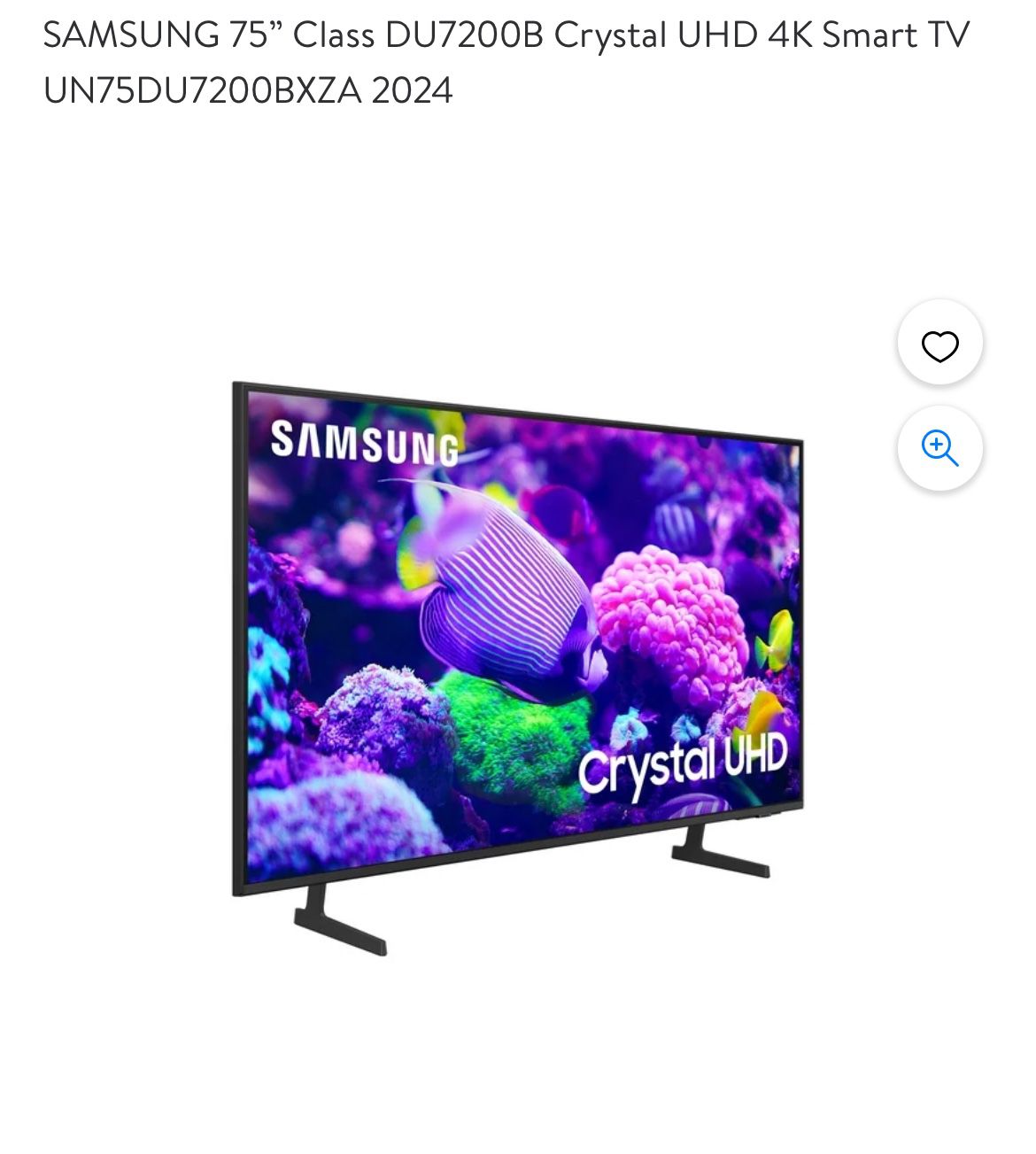 Samsung TV  75 “ 4k Smart Tv 