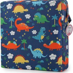 Zicac High Chair Portable Booster Seat Cushion Travel Dining Seat Pad for Toddler Kids Baby Infant Washable Thick Chair Seat Pads (Dark Blue)