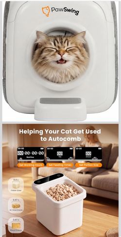 Cat Self Groomer Pro for Hairball Control and Shedding Relief 360° Skin Friendly Brush Pet Hair Remover Tool Gentle Self Cleaning Automatic Fur Collec