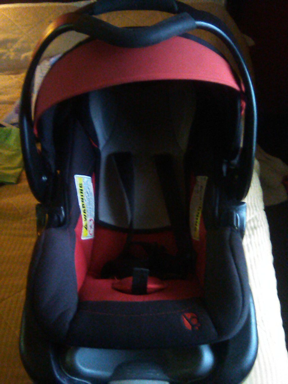 Baby Trend black and red infant car seat