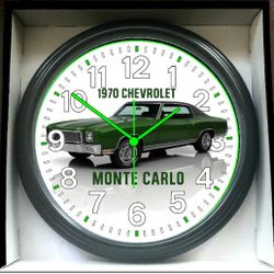 0 Monte Carlo Glow In The Dark Wall Clock New! 