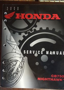 Honda Service Manual - CB750 & Nighthawk