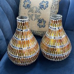 2 New Mosaic Vases
