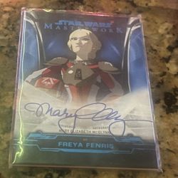 2019 Topps Star Wars Masterwork Mary Elizabeth Mcglynn Signed /99 as Freya Fenris Card