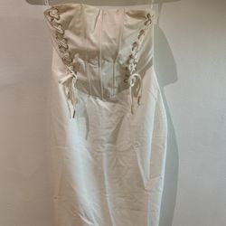 White Corset Style Dress 