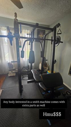 Smith Machine Home Gym with Attachments