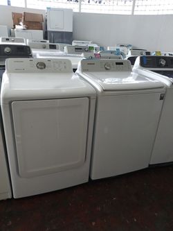 Samsung top load washer and dryer set working perfectly