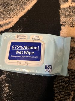 Alcohol disinfectant wipes