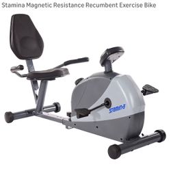 Stamina Magnetic Resistance Recumbent Exercise Bike