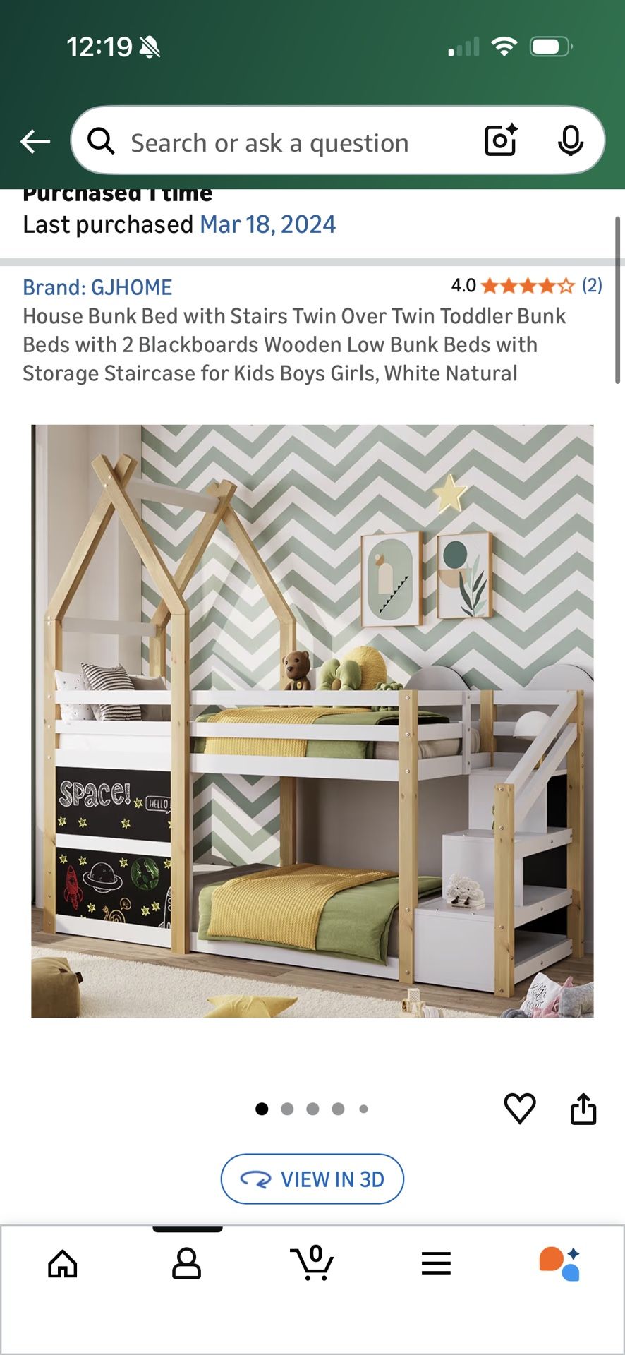 Bunk bed with stairs