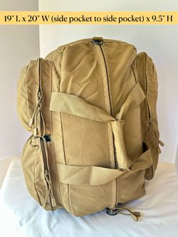 🎒TAG Heavy-Duty Utility Duffle Bag – Coyote Tan (19" x 20" x 9.5”)🎒
