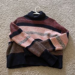 stripe color wool Sweater