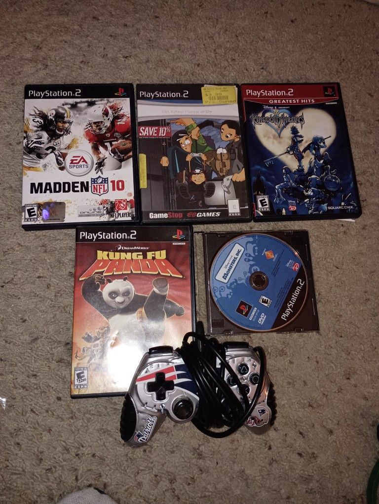 PS2 Games and Controller