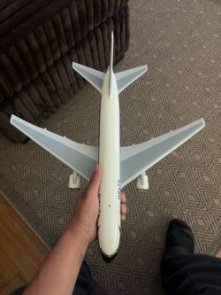 Hand painted Delta airline wooden executive model plane