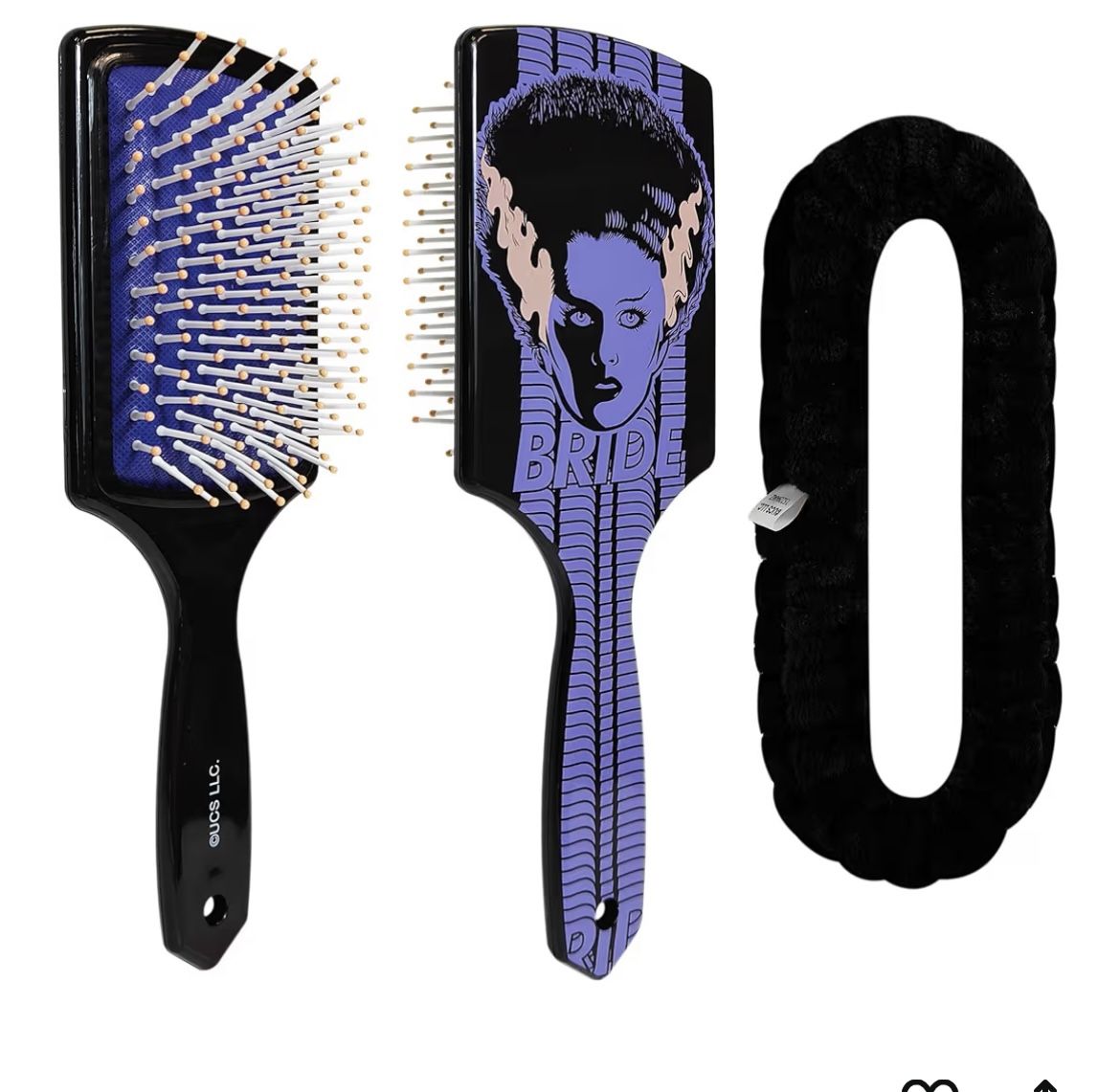 Bride Of Frankenstein Hair Brush & Spa Headband Set 