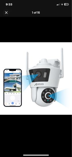 ANRAN 8MP Dual-Lens Outdoor WiFi PTZ Security Camera – Motion Detection, Siren & Spotlight