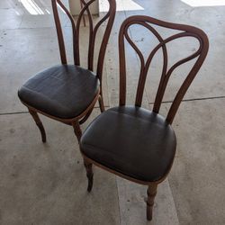 Antique Art Nouveau Thonet His & Hers Cane Chairs