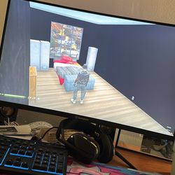 Gaming Pc Setup With Desk