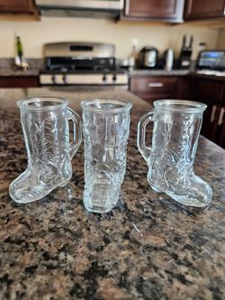 Vintage Set of 3 Libbey Shot Glasses