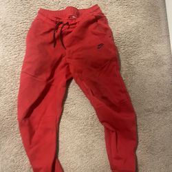 Red Nike Tech Pants