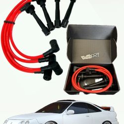 NEW - Acura Integra Spark Plug Wires Red fits 1990 to 2001 B Series