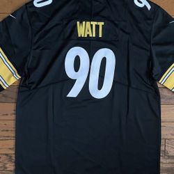Pittsburgh Steelers TJ Watt black jersey #90