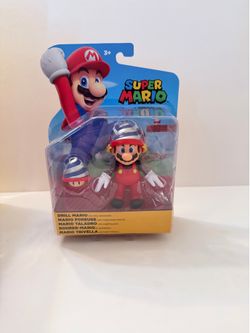 Super Mario Drill Mario with Drill Mushroom Action Figure